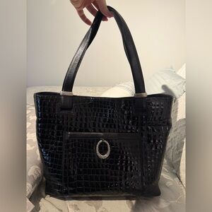 Brighton patent leather handbag